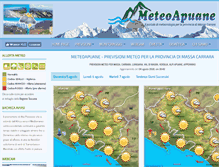 Tablet Screenshot of meteoapuane.it